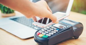 Google Pay uses near-field communication (NFC) technology to complete transactions. Buyers hold their phones close to NFC-enabled merchant terminals, and the transaction is completed wirelessly